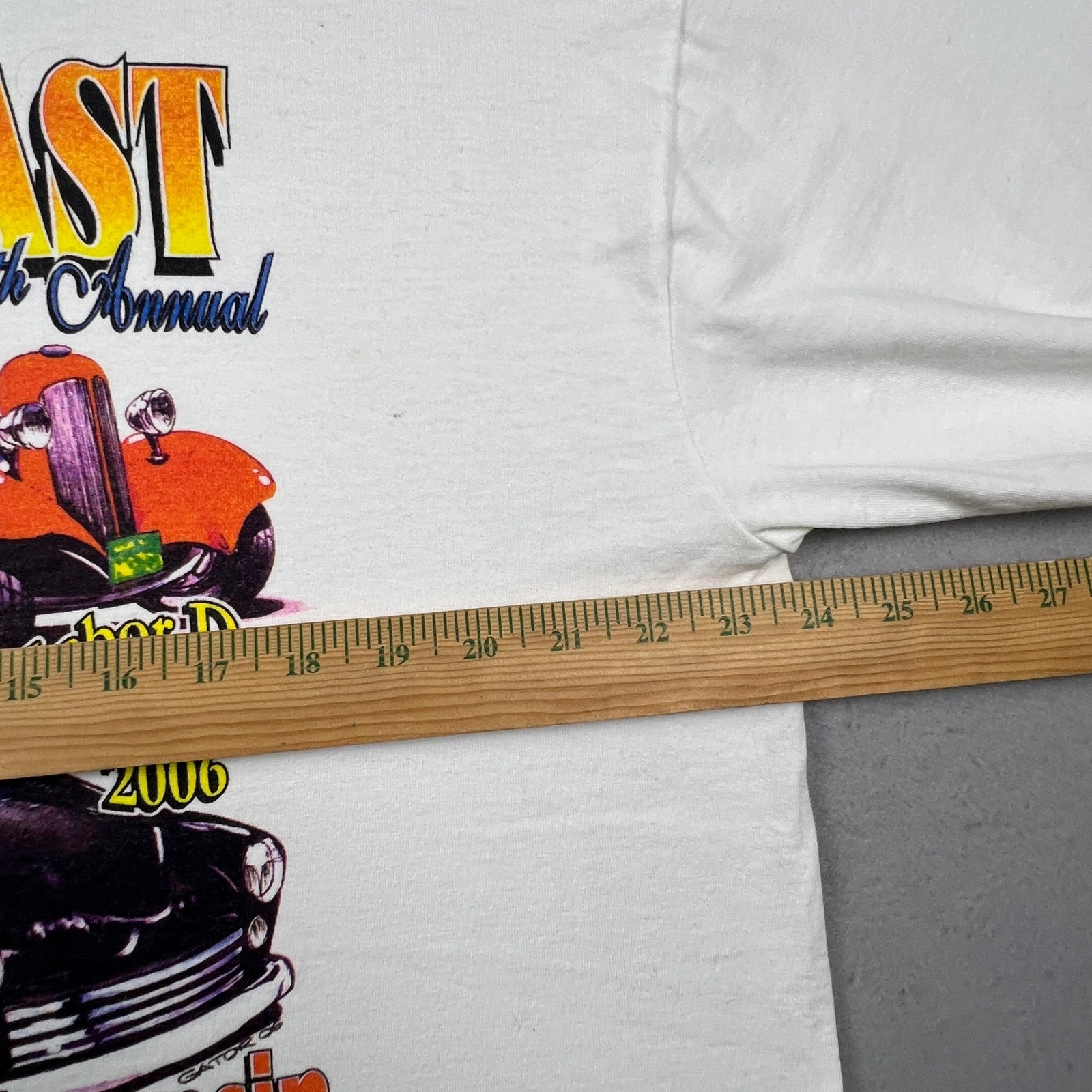 Corn Roast Hot Rod Flame T-Shirt Mens XL Y2K Fruit of Loom Best Tee Wisconsin