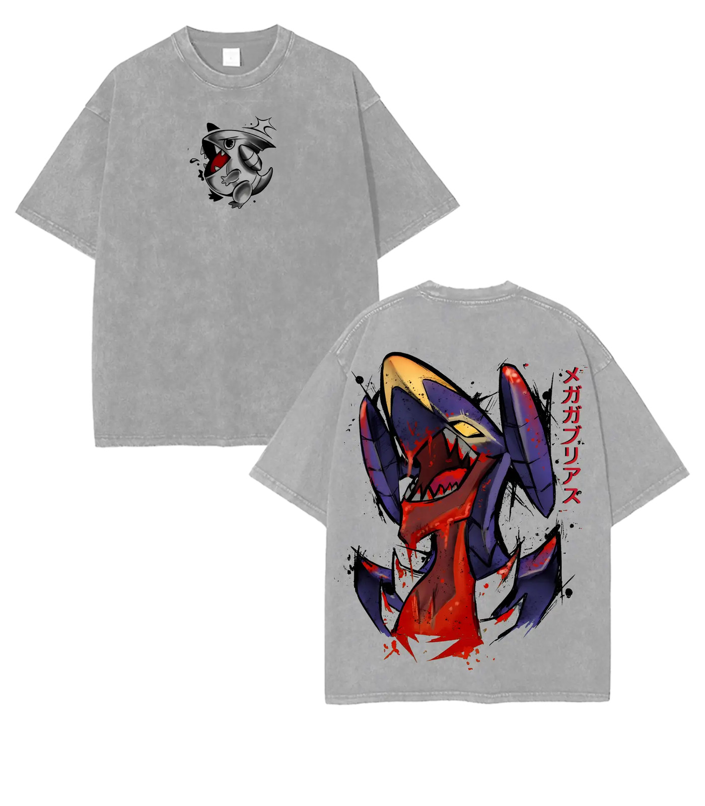Garchomp P0kemon Anime Double Graphic Fans And Lovers Streetwear Anime