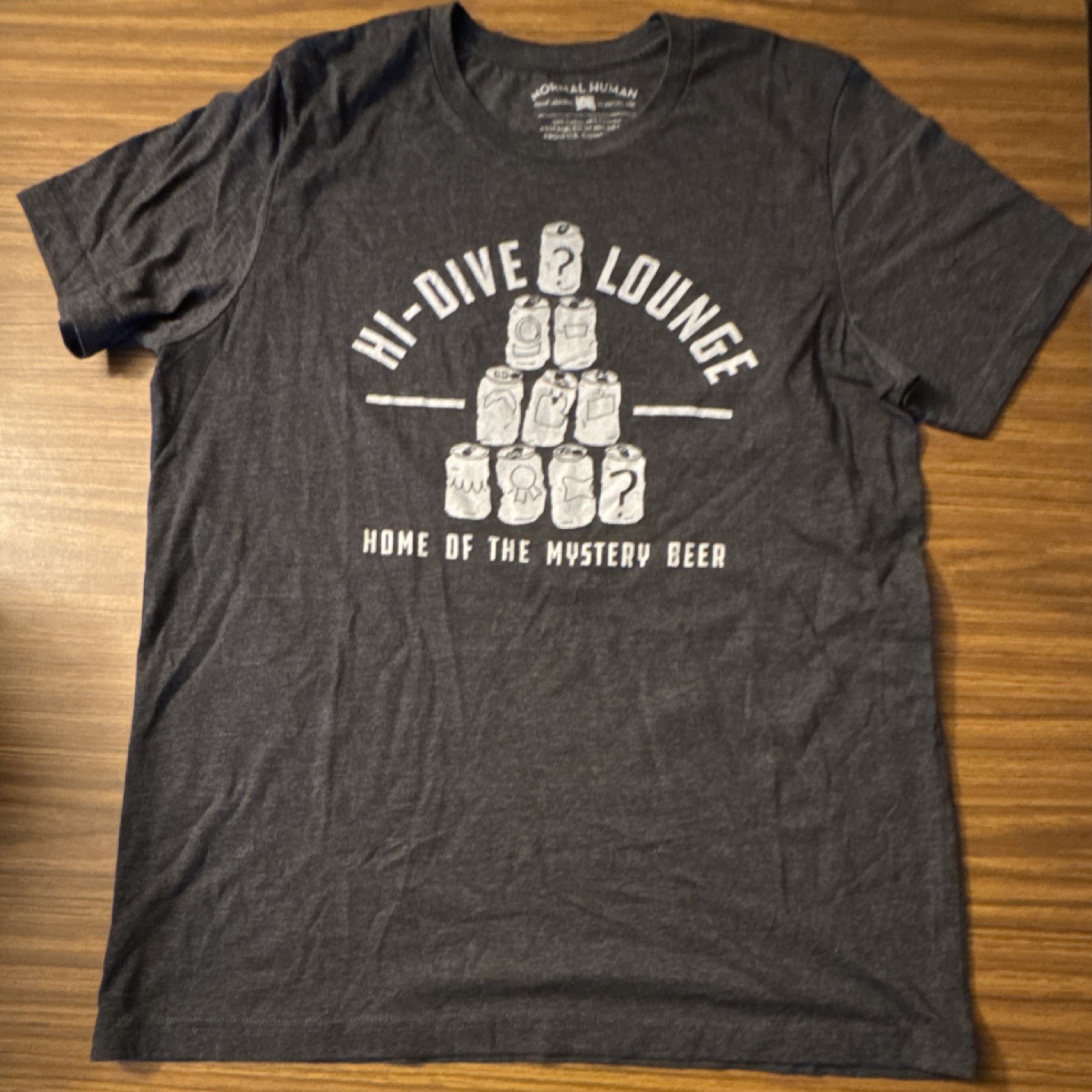 Normal Human Hi-Dive Lounge Mystery Beer Kansas City Men&rsquo;s Graphic Tee Fitted L