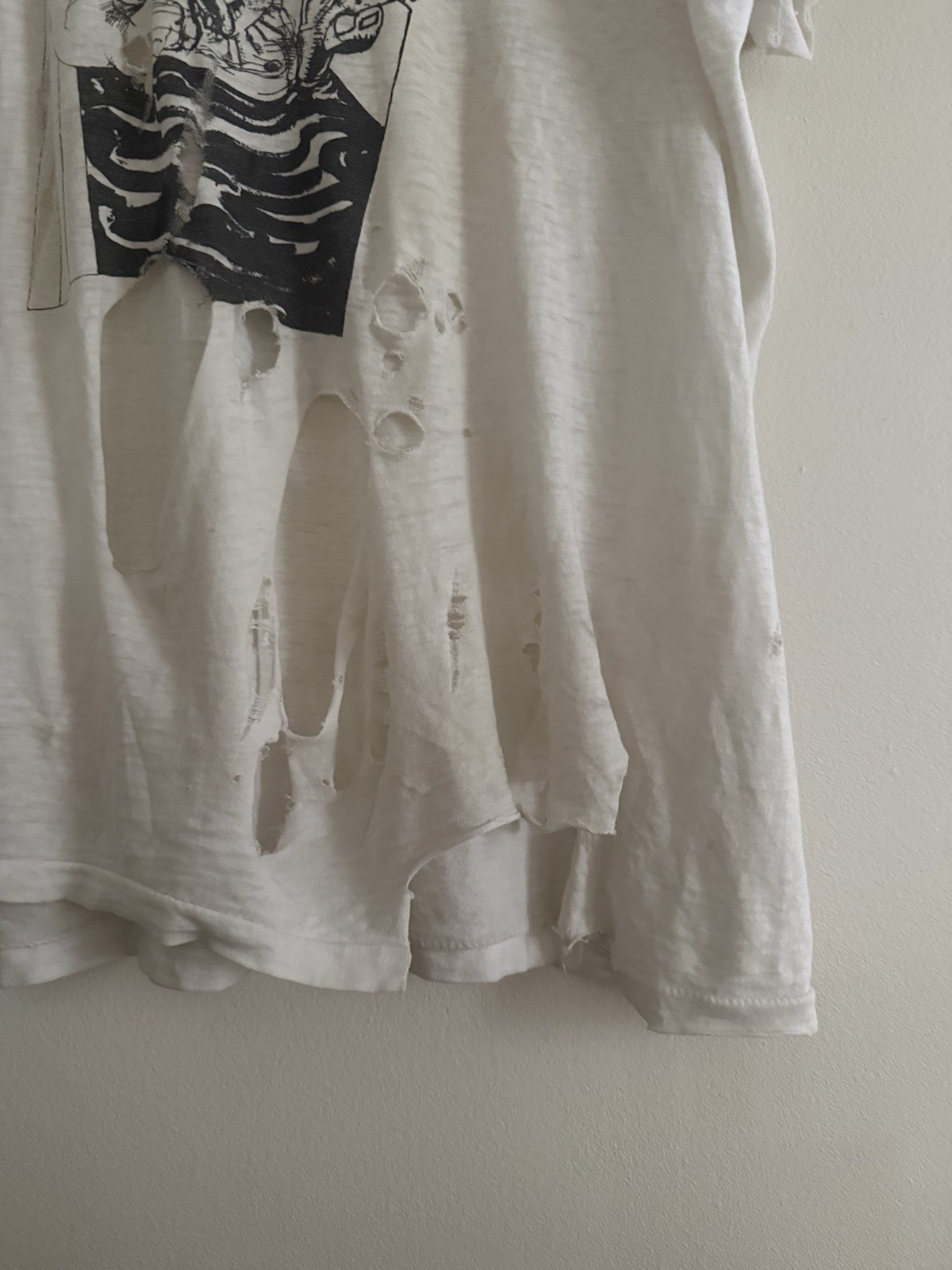 Vintage Ralph Steadman Rolling Stone 1972 Thrashed Faded Distressed Shirt Large