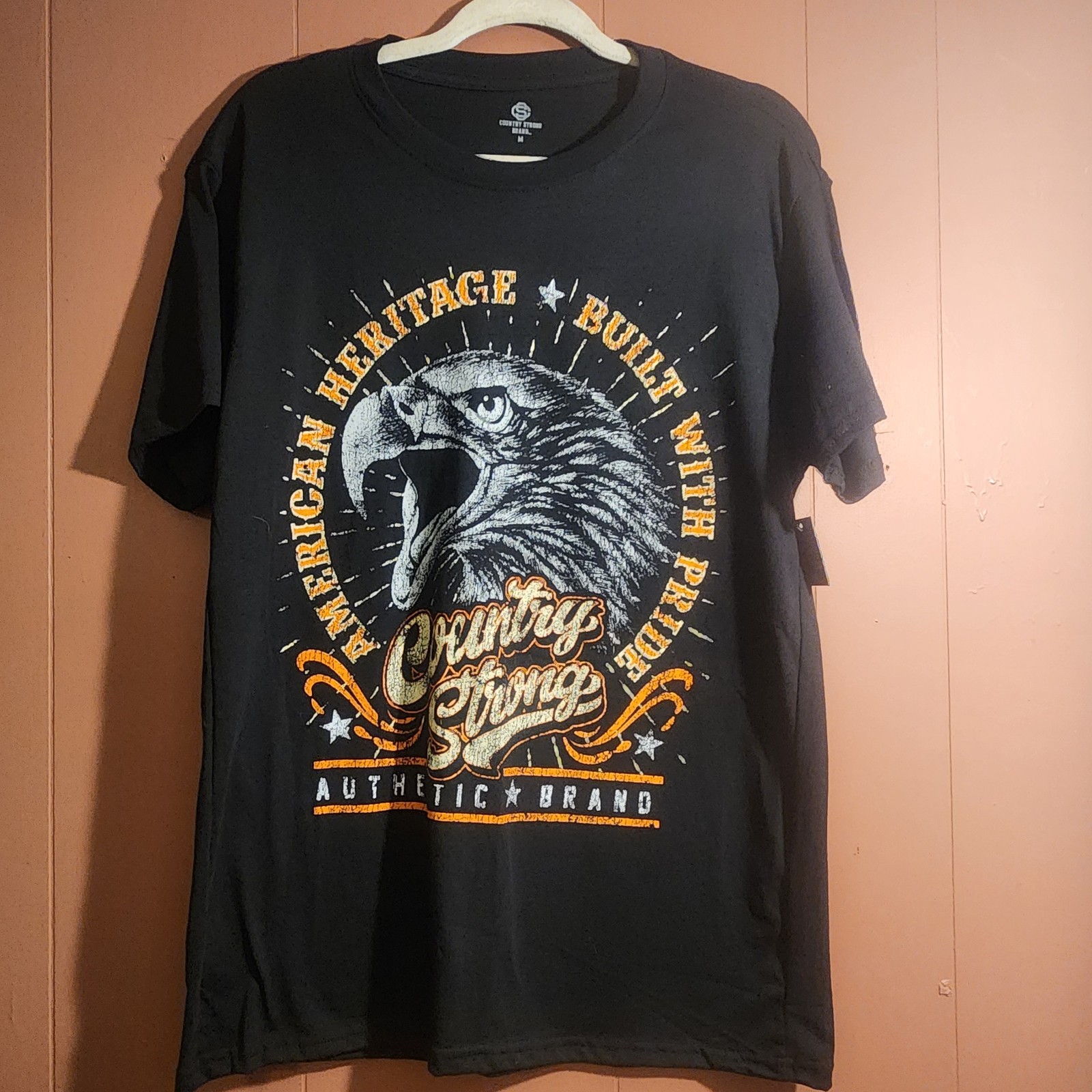 Brisco Brands Men&rsquo;s Sz Med T-shirt Country Strong Graphic T-shirt Country Strong