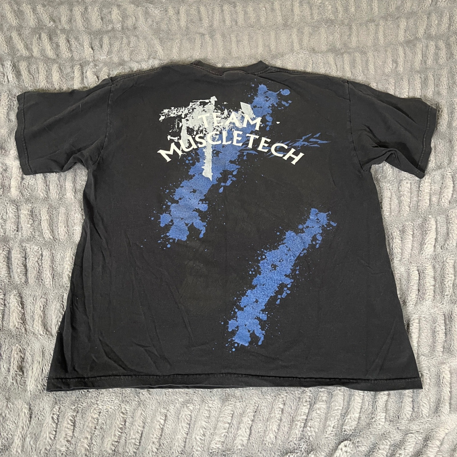 Yazbek Team MuscleTech The Best of the Best Graphic T-Shirt Men XL Black Gym Tee