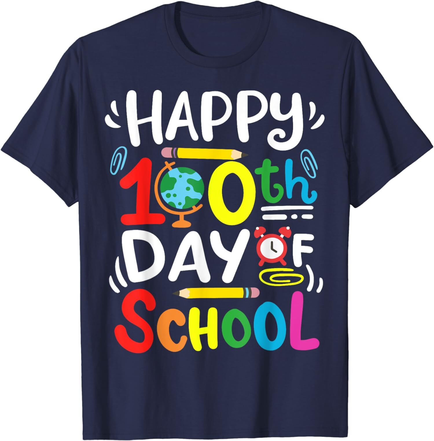 Happy 100th Day Of School 100 Days Of School Teacher Unisex T-Shirt