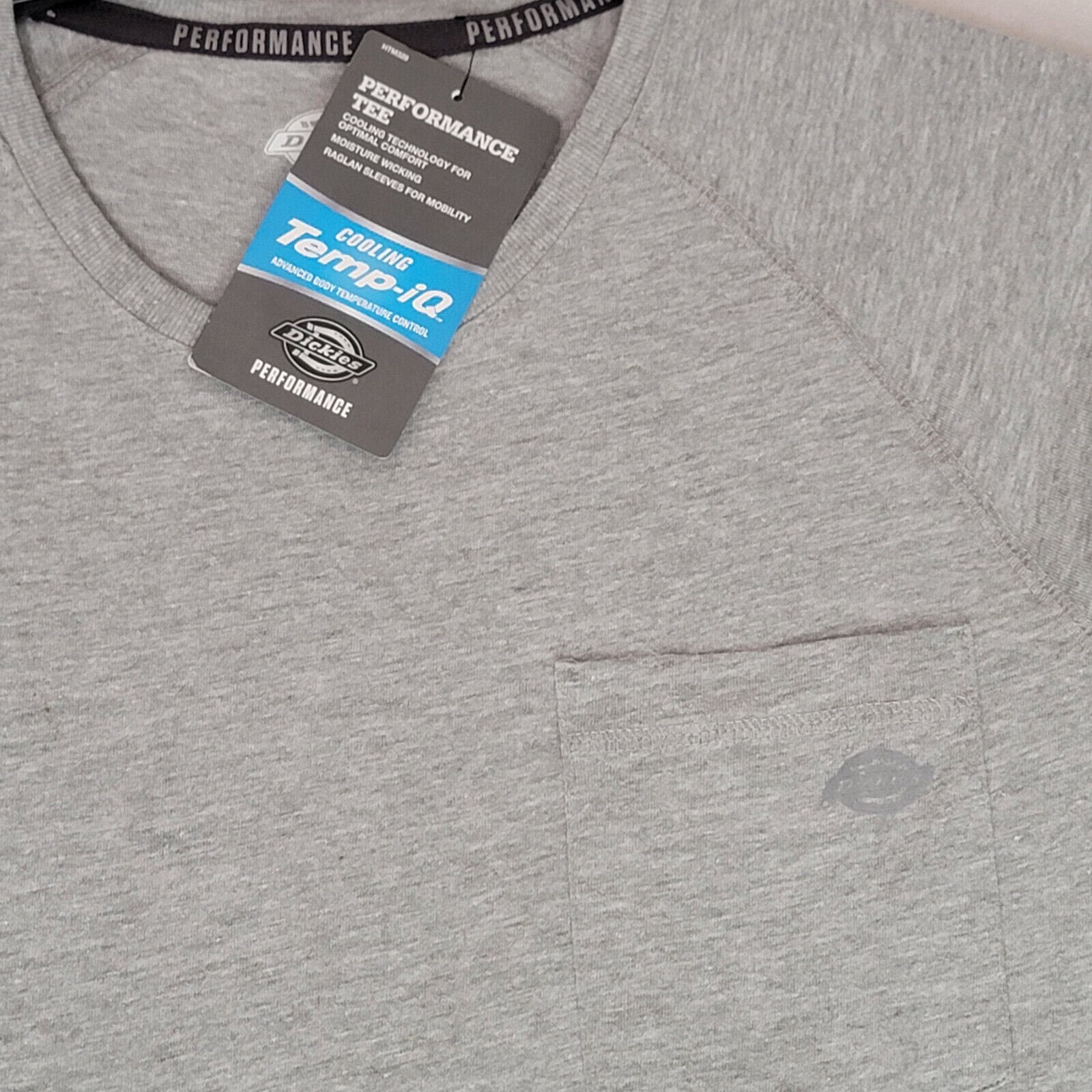 Dickies Shirt Mens Medium M Gray Lightweight Work Wear Outdoors Pocket Tee NWT