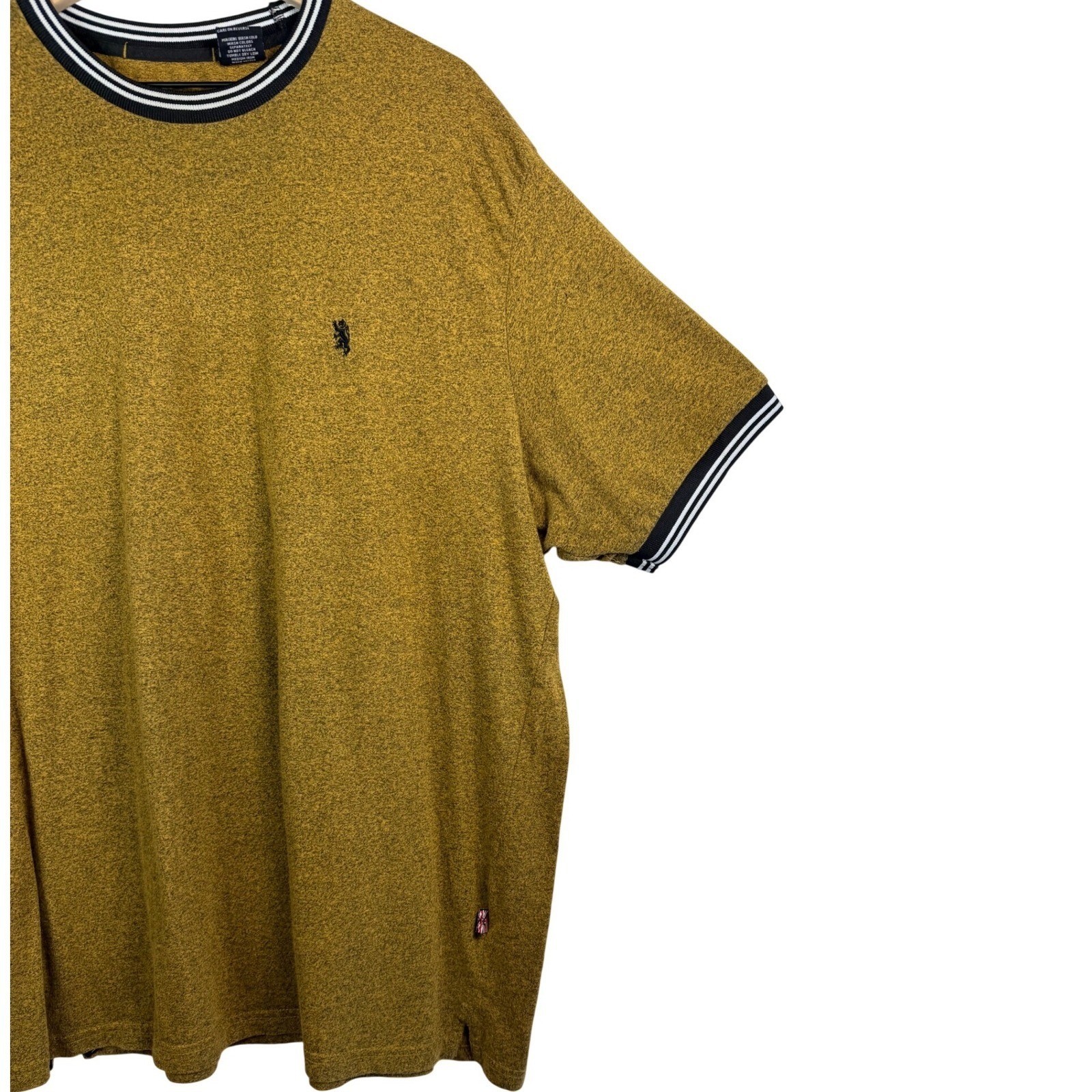 Lions Crest English Laundry Mens 3XL Ringer T-Shirt Mustard Gold