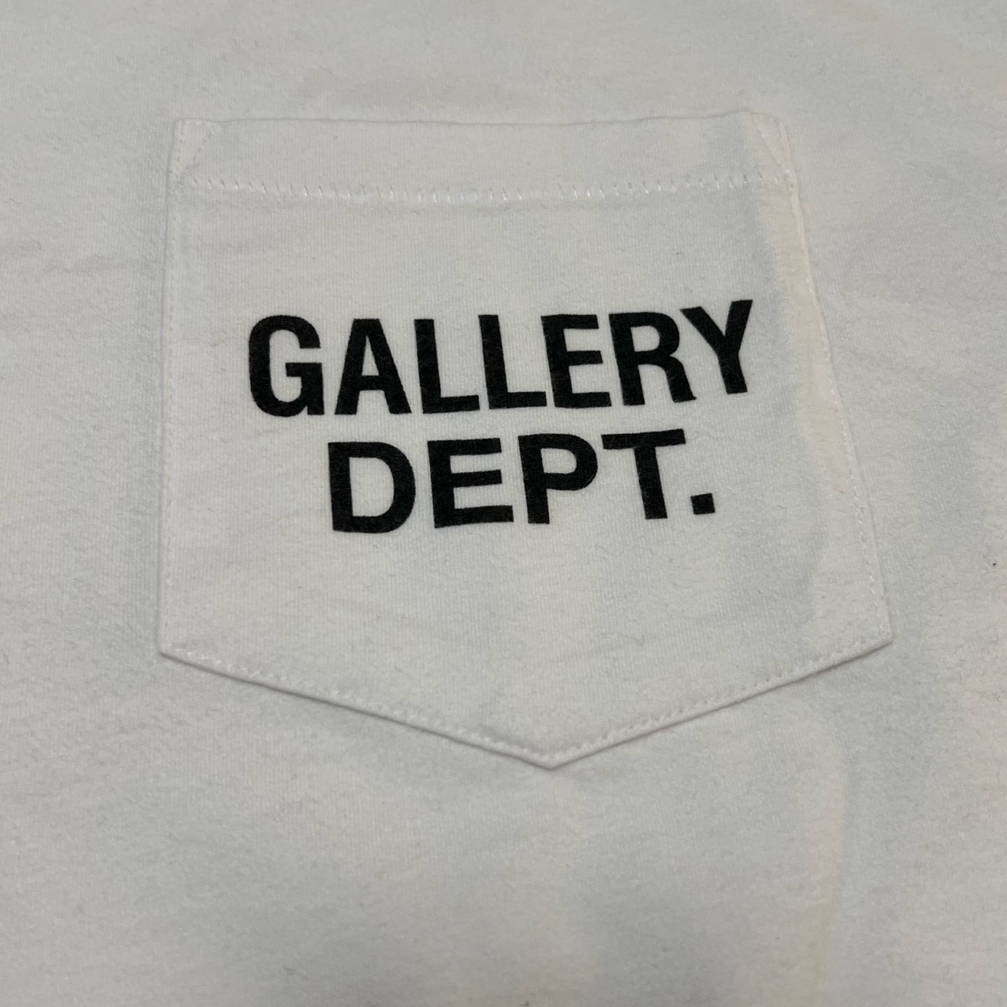 Gallery Dept Augi Sleeveless Tee White Mens Medium Pocket Logo NWT