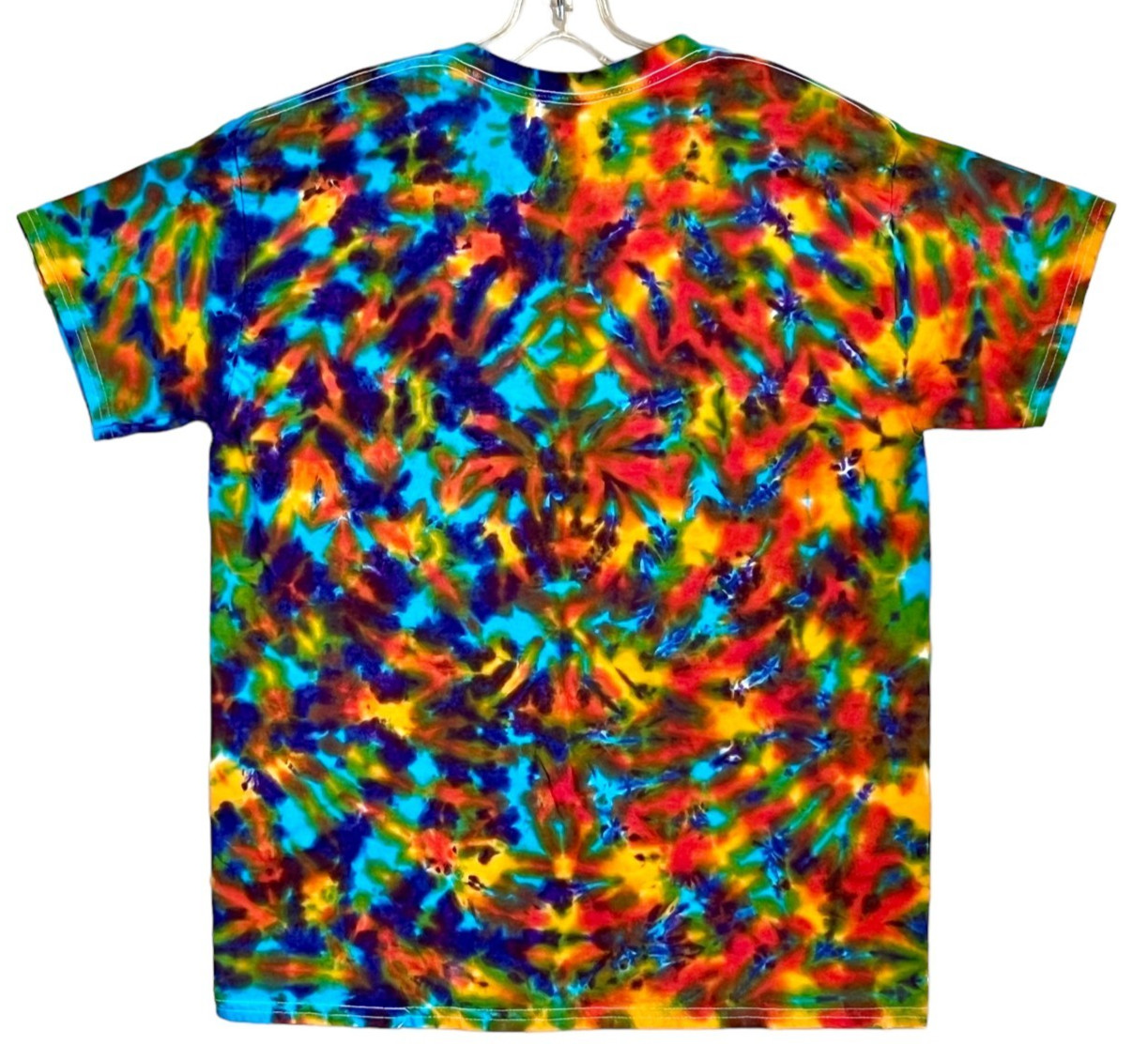 Tie Dye Shirt | Rainbow Blotter Scrunch | Handmade | Unisex | Tall | Women&rsquo;s
