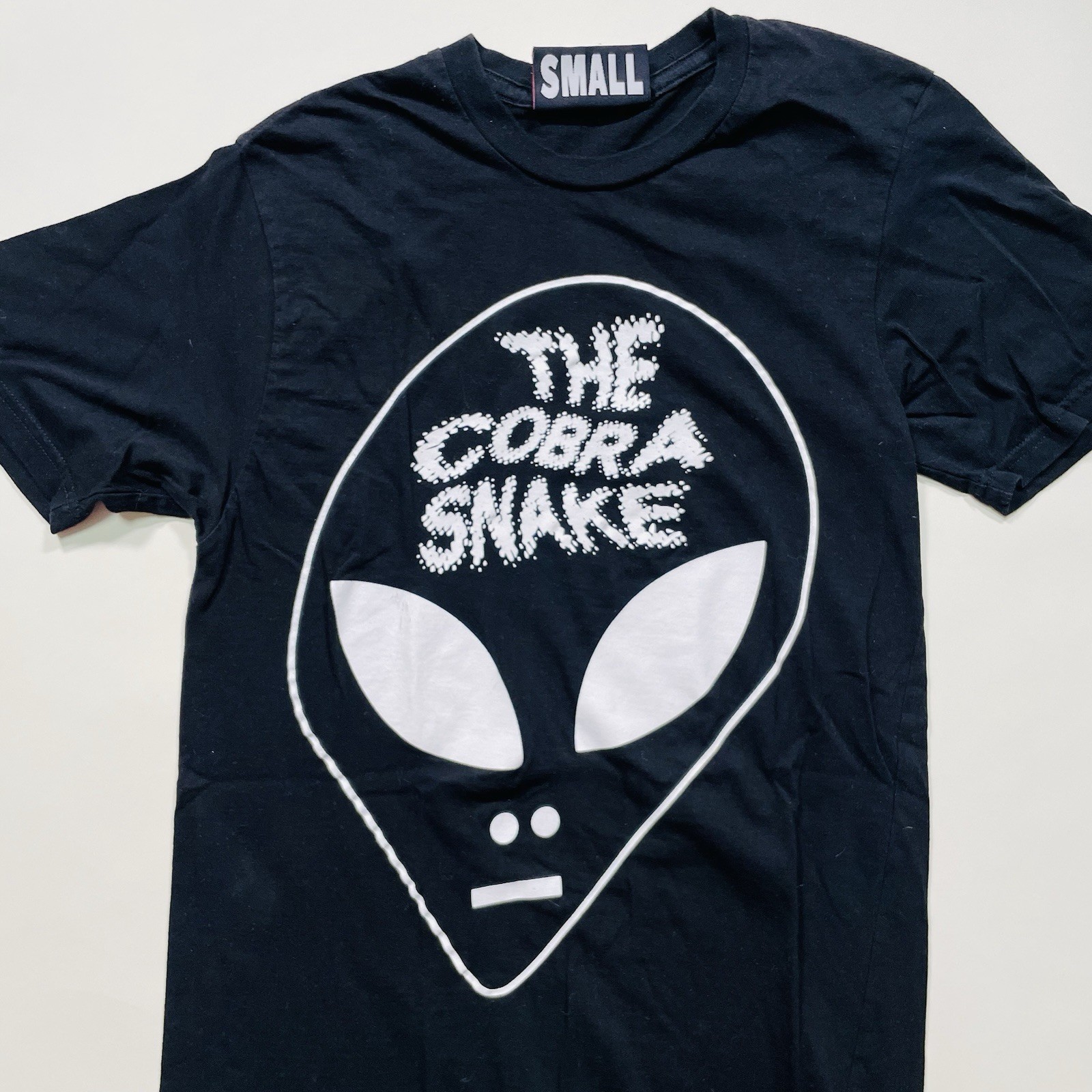 VTG Y2K Cobra Snake MySpace Era Emo Scene Photo T-Shirt Black Womens S