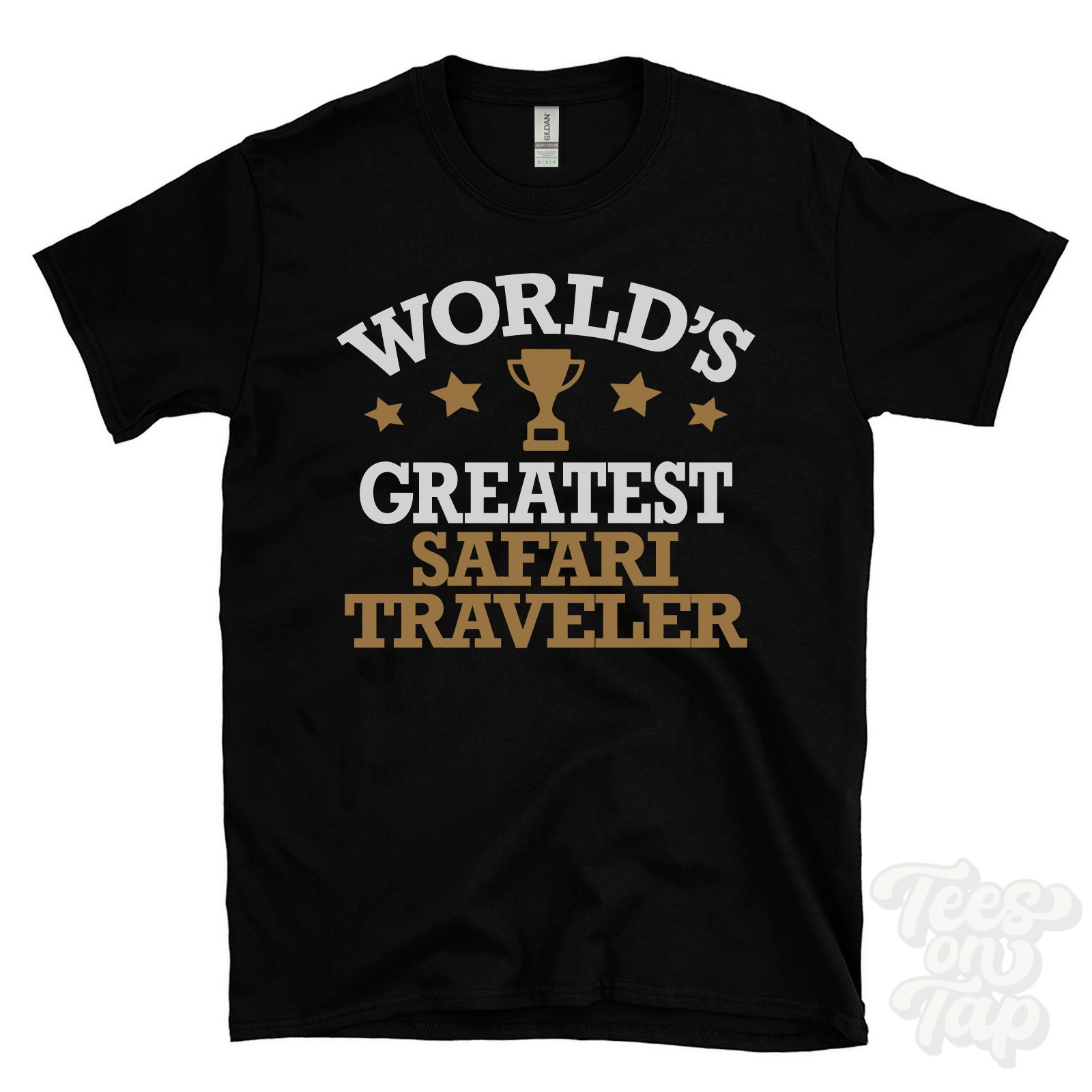 WORLD&rsquo;S GREATEST SAFARI TRAVELER T-SHIRT geography travellers wildlife traveller
