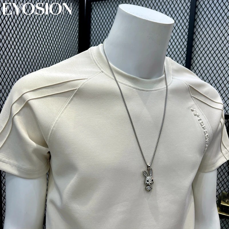 Premium Men&rsquo;s Cotton Short Sleeve Slim Fit Casual Crew Neck Fashion T-Shirt