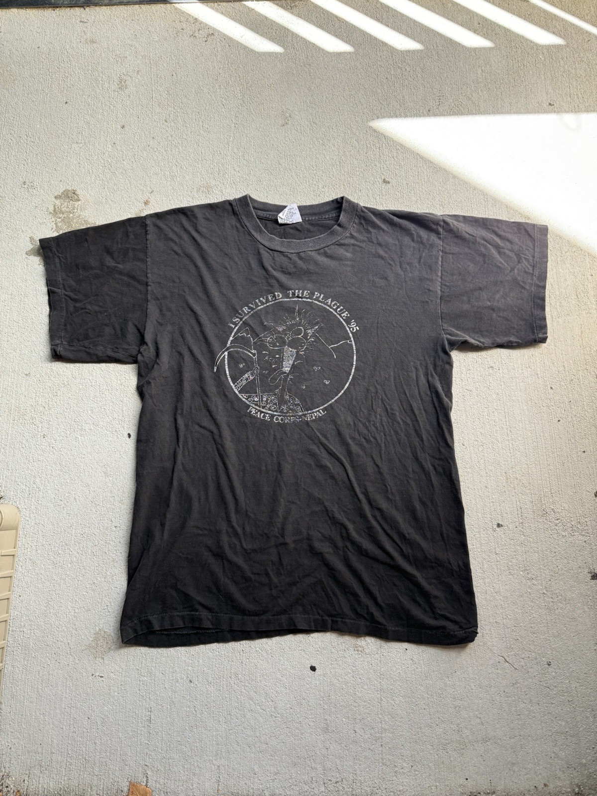 Vintage 1995 Peace Corp Nepal Illness Shirt Men’s XL Double Horse