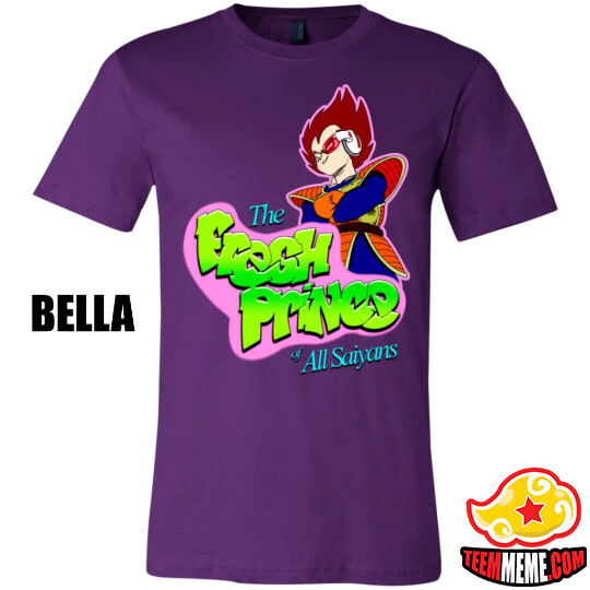 Fresh Saiyan Prince Shirt T-Shirt of bel air Saiyan vegeta dbz dragon ball z dbs