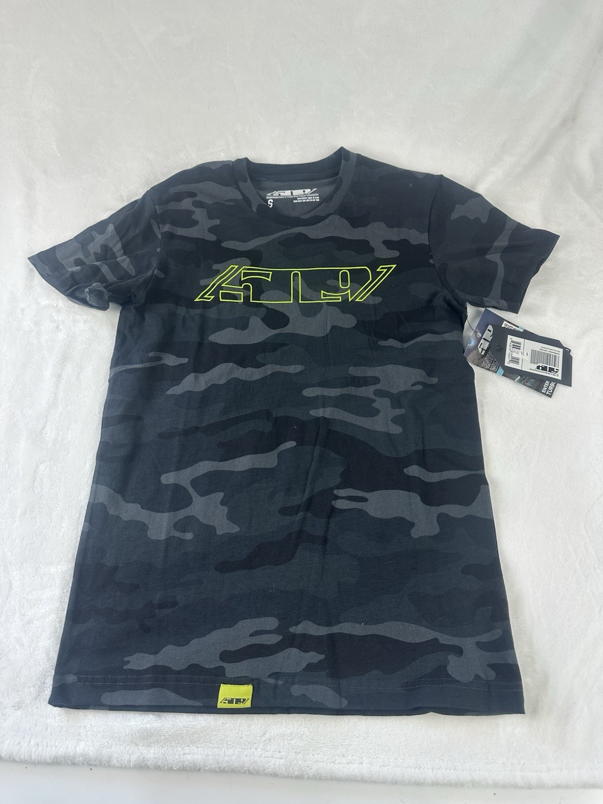 509 T Shirt Mens Gray Camo Camouflage Powersport Graphic Tshirt Snowmobile S