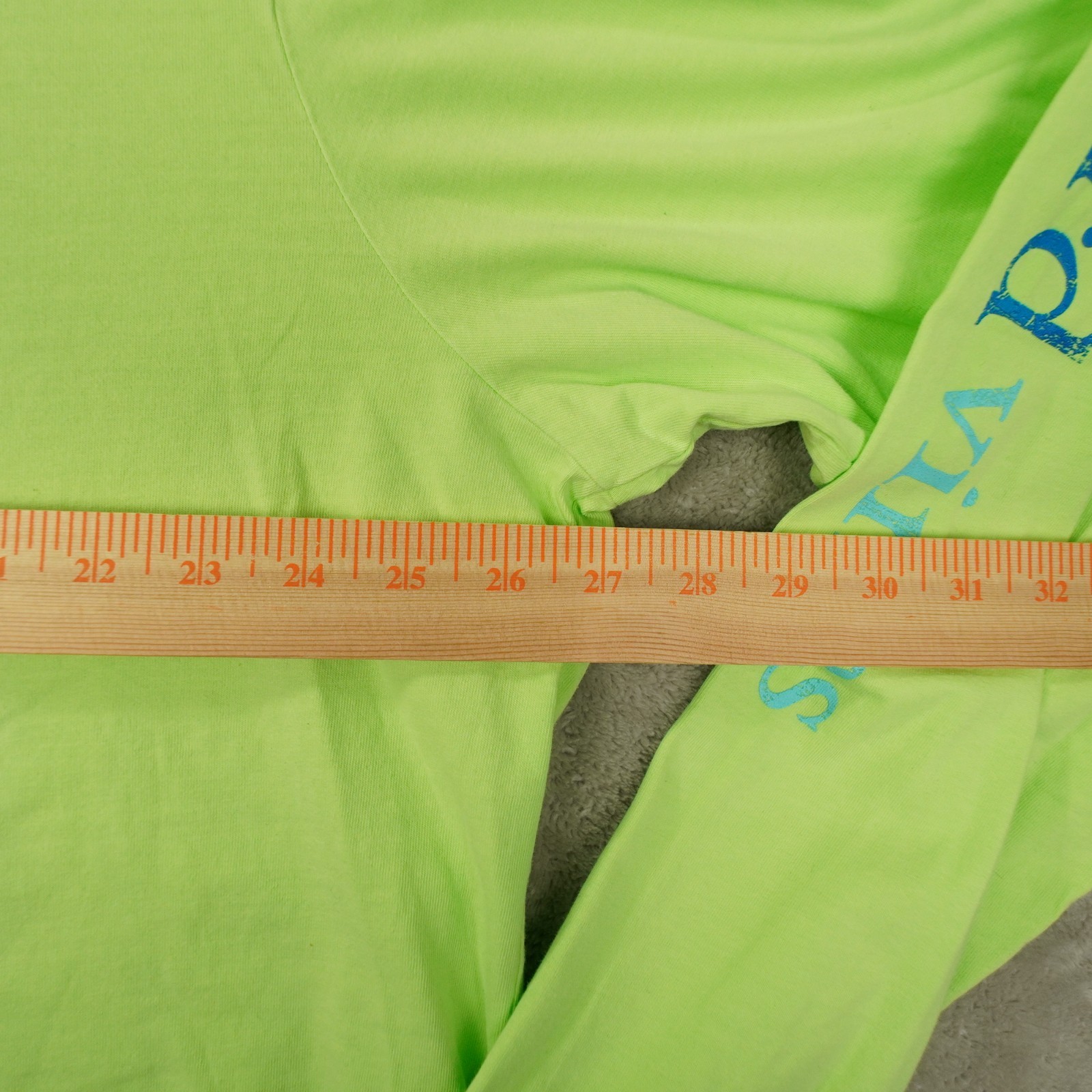 Vineyard Vines Long Sleeve Pocket Tee Men&rsquo;s XXL Green Neon Graphic Burgee Whale