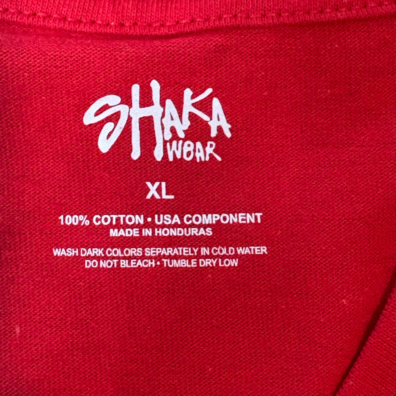 Shaka Wear Adult Active Short Sleeve V-neck Stylish Plain T Shirt SHASS
