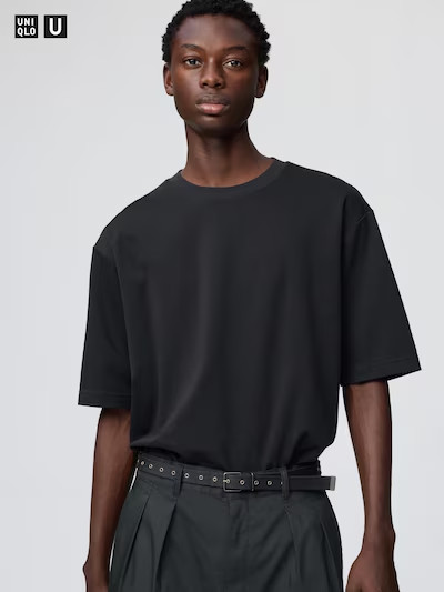 UNIQLO U AIRism Oversized T-Shirt Unisex Cotton Blend All Colors Available Stree