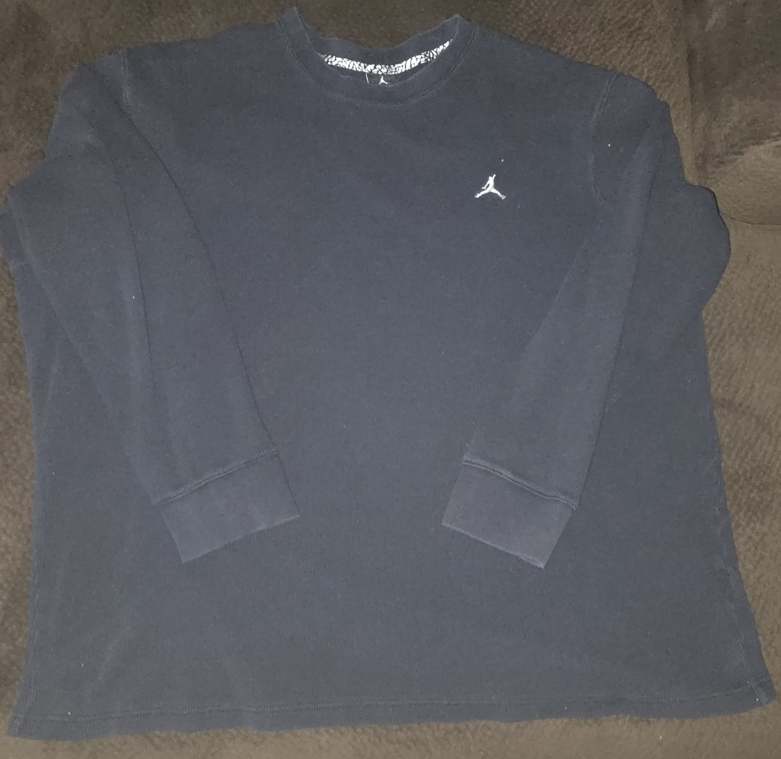 Men’s Nike Style Long Sleeve Waffle Thermal Shirt Black 3xl