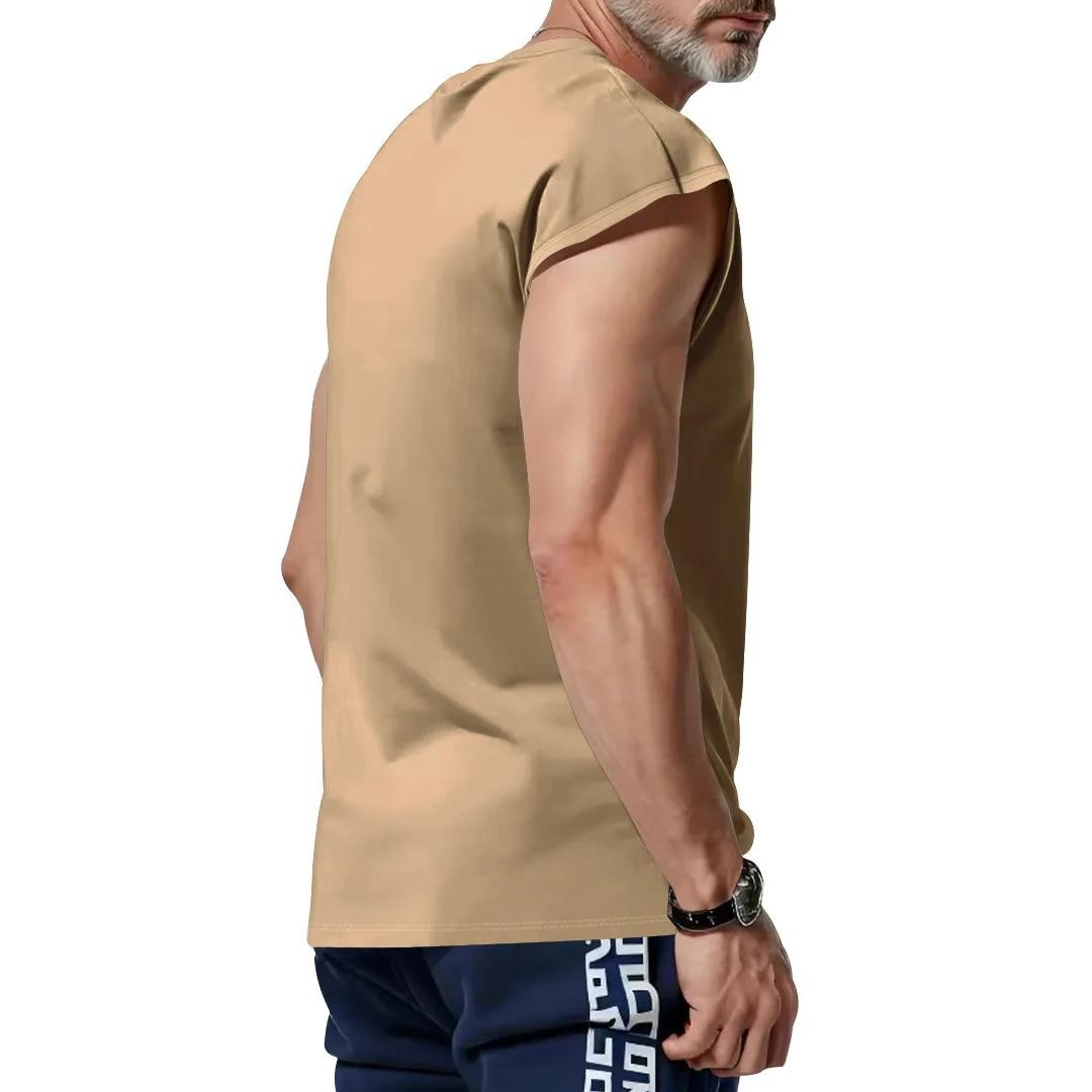 Cross-border Men&rsquo;s Clothing Summer New Sleeveless T-shirt Youth Casual Loose
