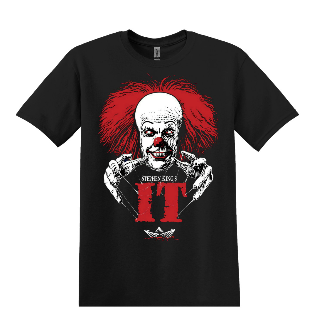 It Pennywise Stephen King Movie Horror T-Shirt Black S-3XL