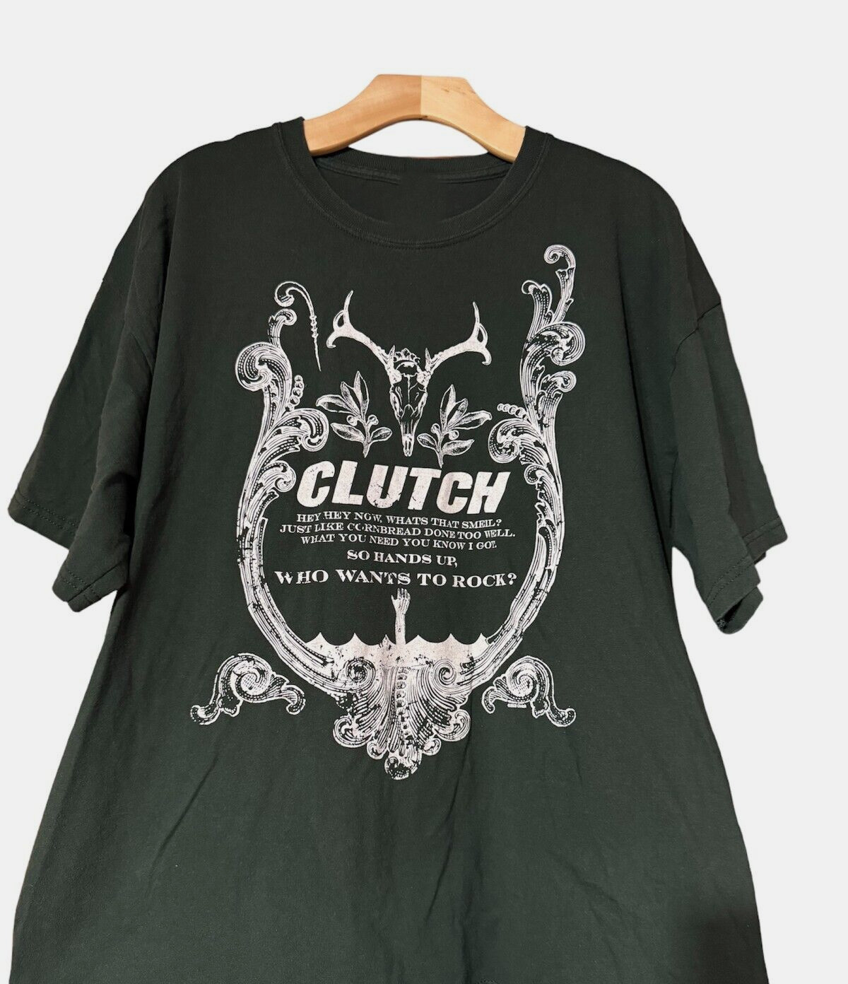 Rare Vintage Clutch Band Tour Green All Size T-Shirt AL220