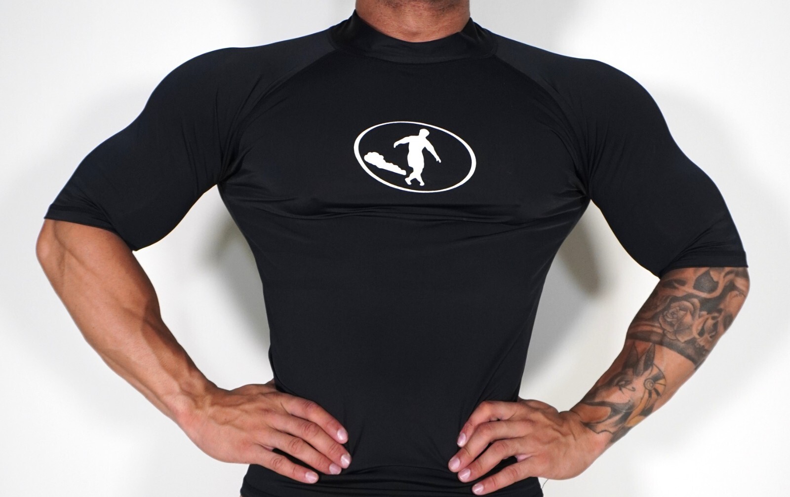 MEN&rsquo;S NYLON ATHLETIC BLACK SHIRT SIZE X-LARGE