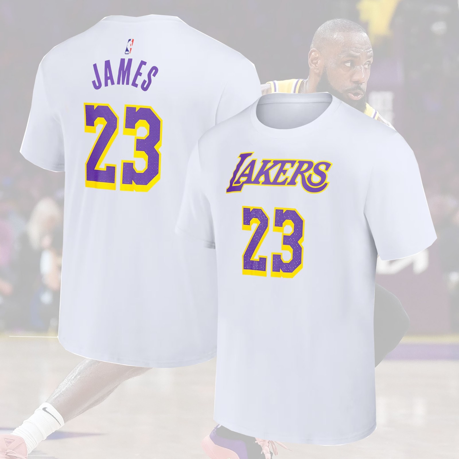 SALE OFF! LeBron James #23 Los Angeles Lakers 2025 Name & Number Gift For Fans
