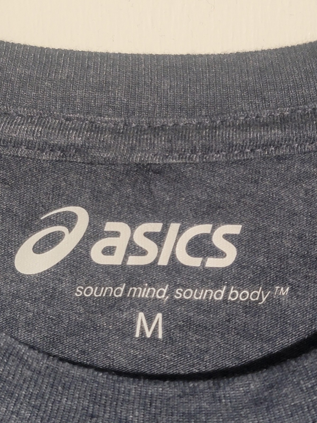 ASICS Men&rsquo;s Sound Mind Sound Body Athletic T-Shirt Heather Grey Training Gym Tee