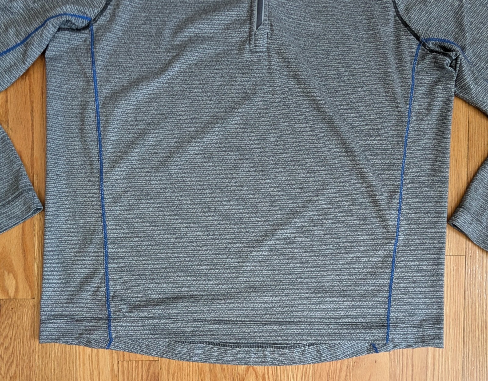 Men’s Tommy Bahama Shirt Gray Island Zone M Breath LS Summer Beach Zip Casual