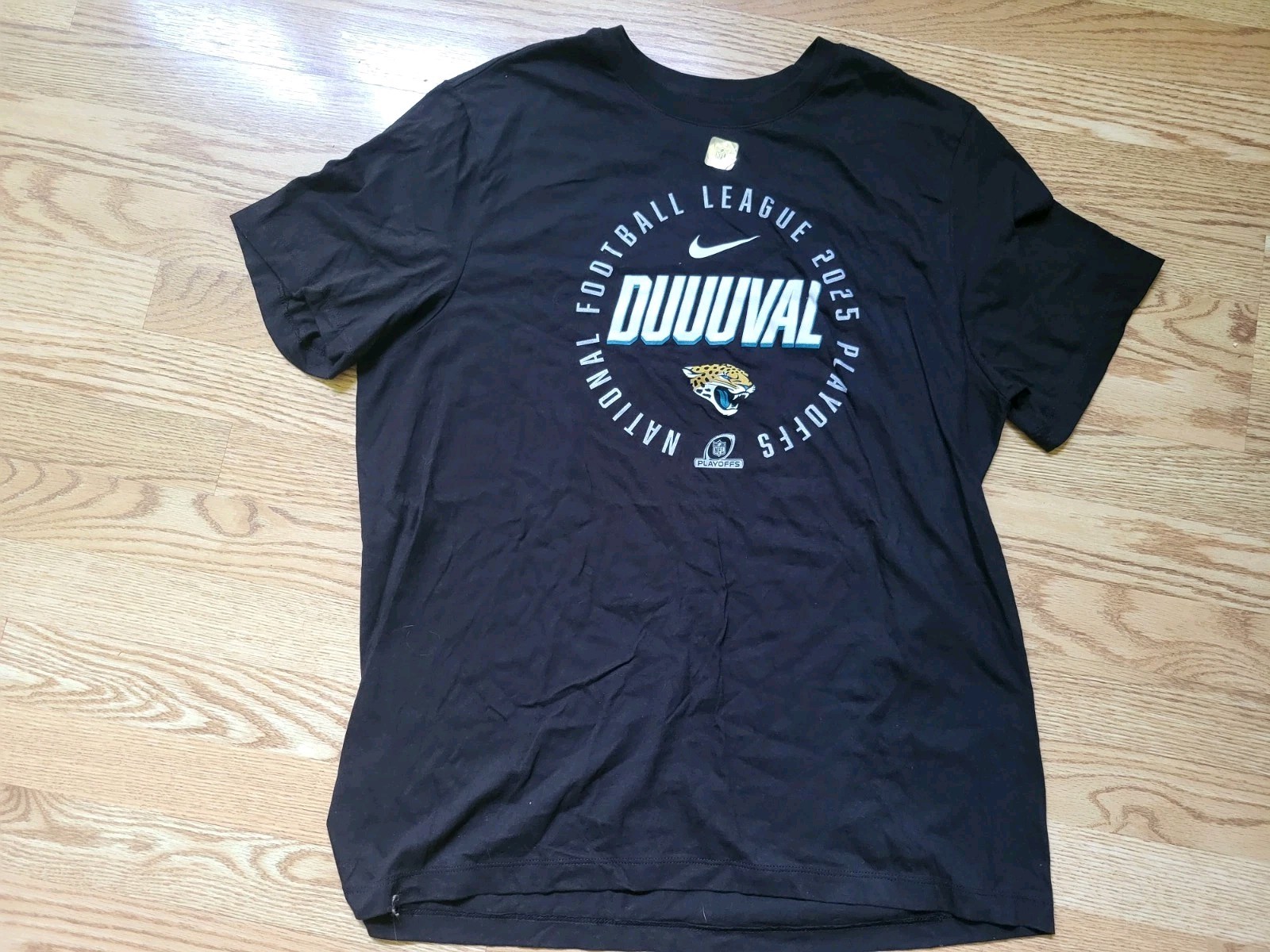 New Nike NFL Jacksonville Jaguars DUVAL 2025 Playoffs T-Shirt Size XL