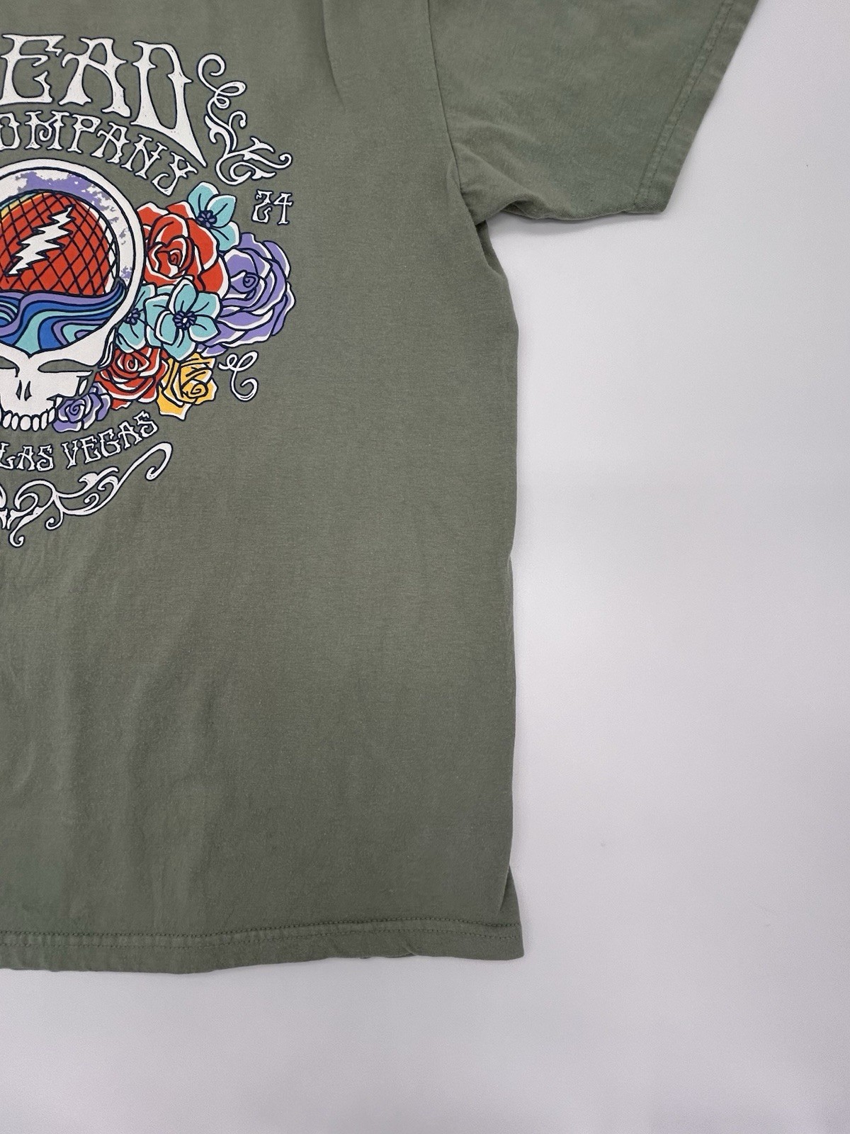 Dead and Company 2024 Sphere Las Vegas Shirt Large Sage Steal Your Face Tee