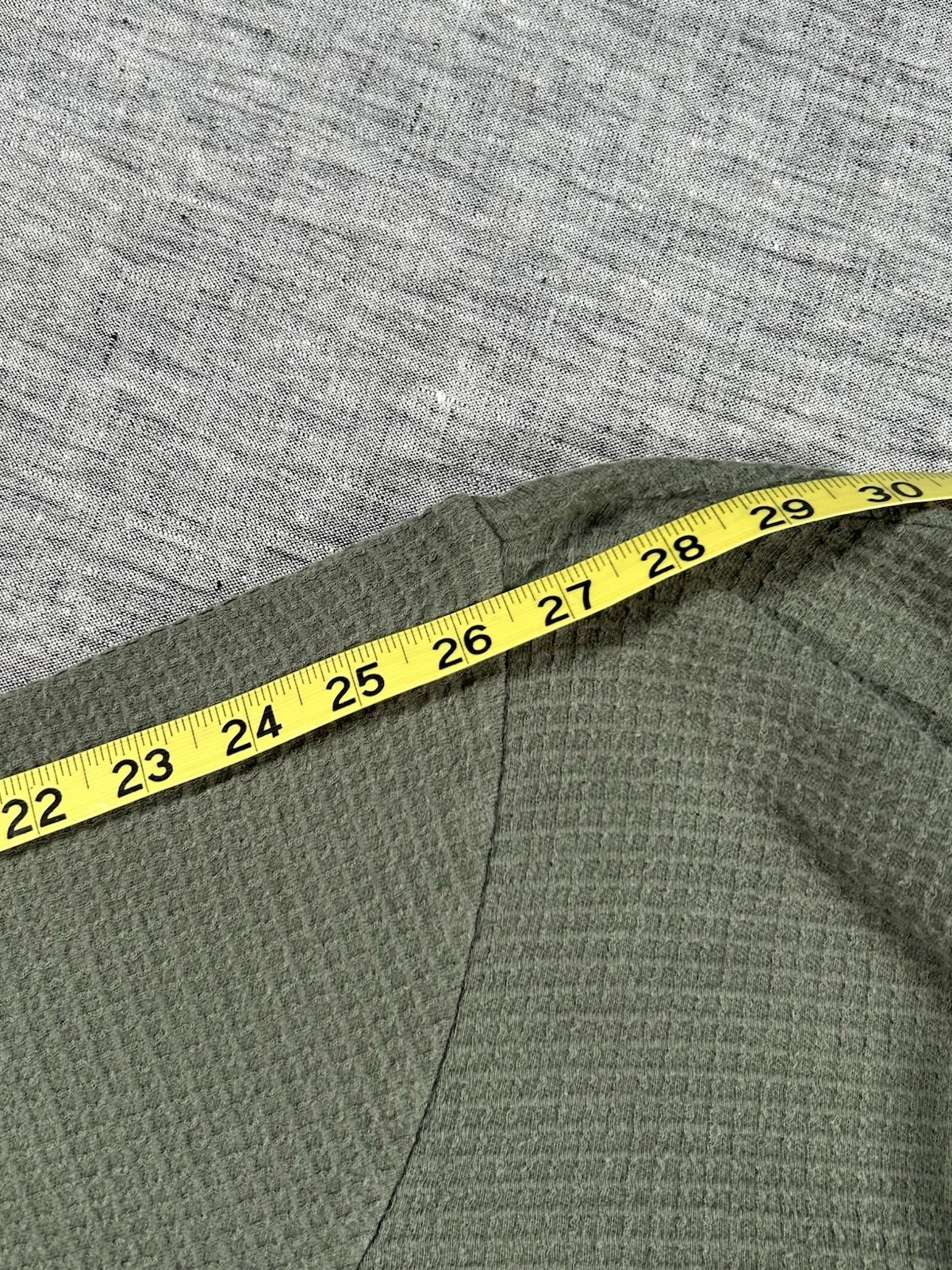 Marine Layer Waffle Thermal Shirt Mens Medium Large Green Long Sleeve Crewneck
