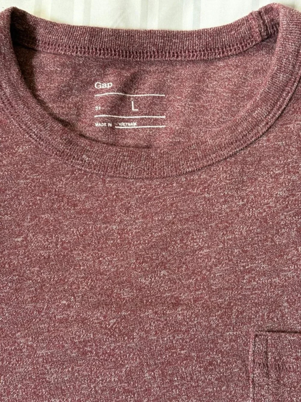 Gap Marled Pocket T-Shirt — NWOT