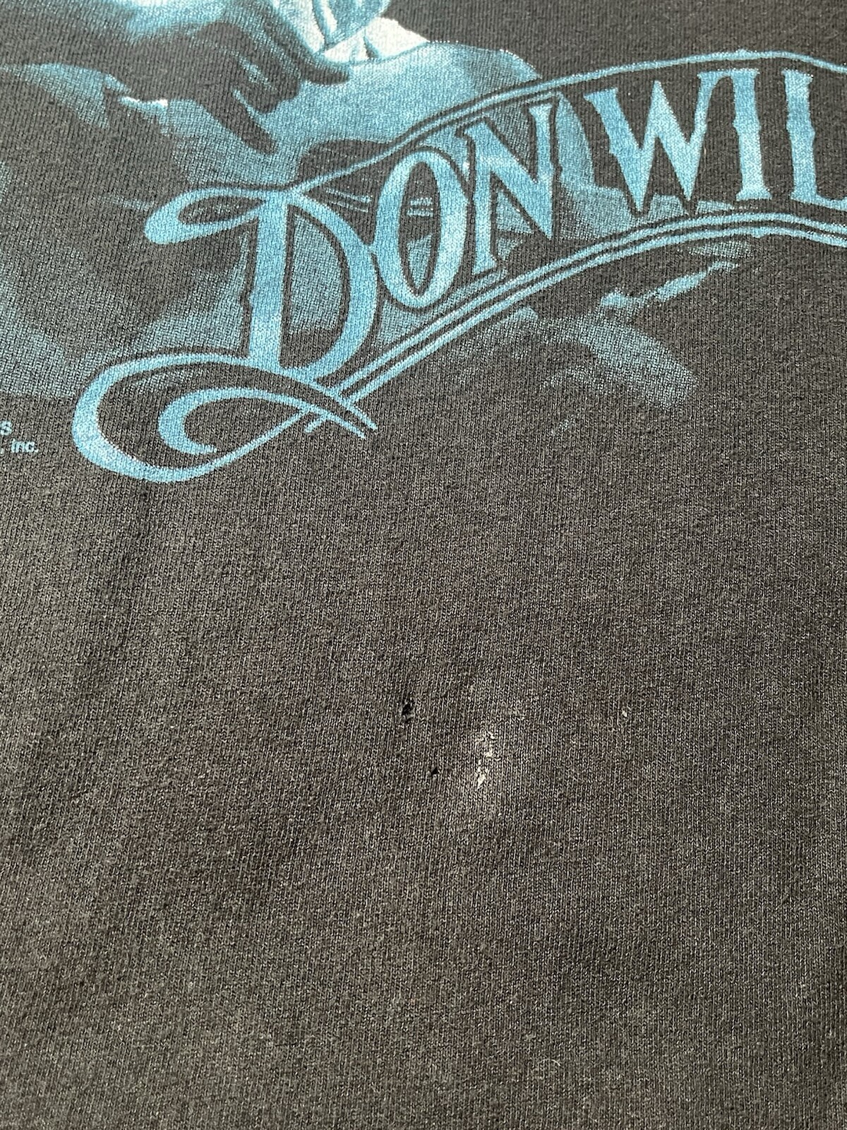 Size XL 1999 Don Williams The Gentle Giant World Tour Black T-Shirt Tee WCW Tag