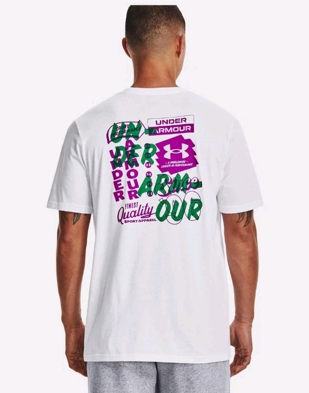 Under Armour Men&rsquo;s Extra Large XL Vintage Type T-Shirt White Loose NWT