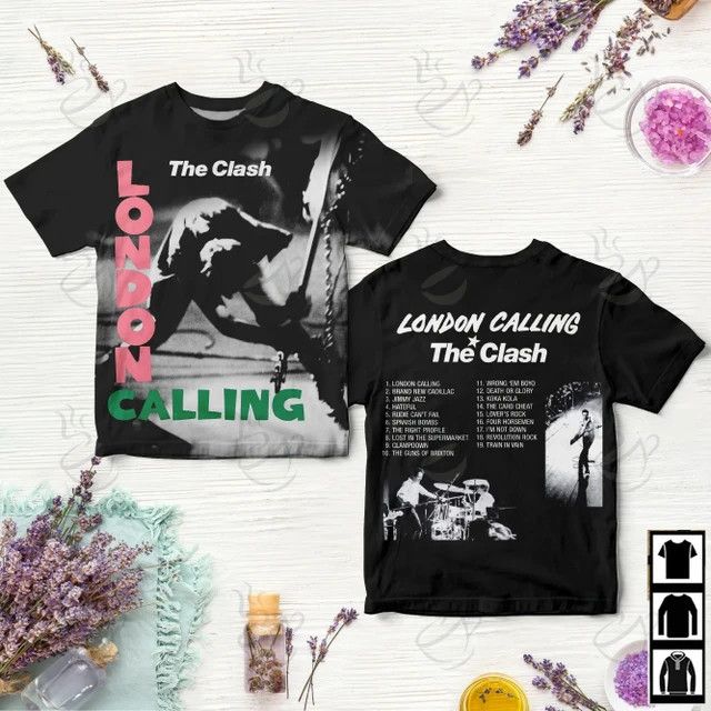The Clash LONDON CALLING All Over Shirt 3D polyester Shirt All Size P69.223