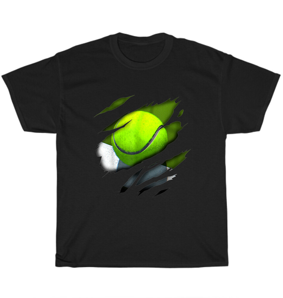 Tennis Ball T-Shirt Racquets Tennis Players Sports Fans Unisex Funny Tee Gift