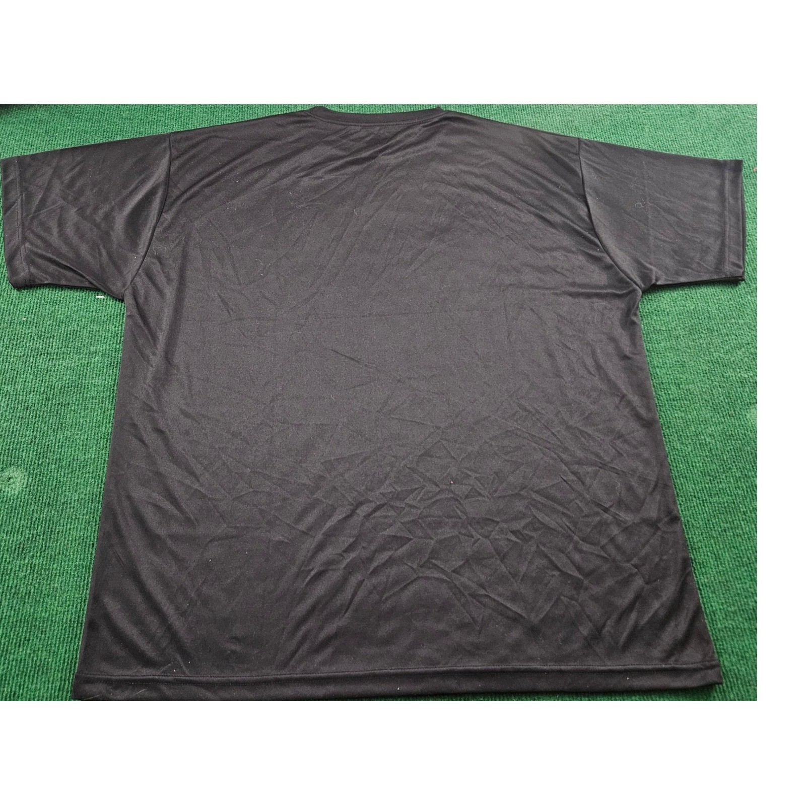 Power Tek Black Polyester TShirt Mens Size L Athletic Quick Dry Sportswear
