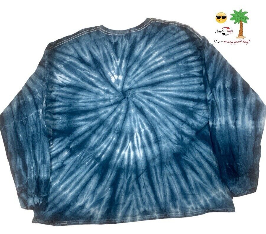 Gildan U of M HAIL Michigan Wolverines Men&rsquo;s Long Sleeve Tye Dye T-Shirt Sz 3XL