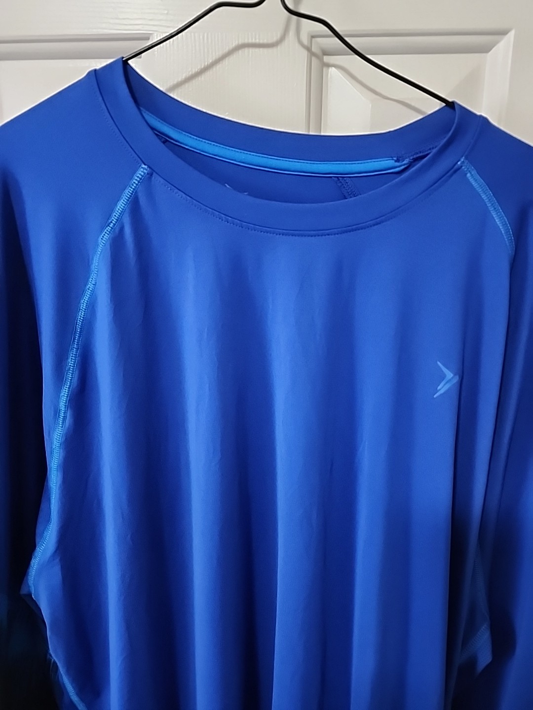 Men&rsquo;s Old Navy Active Long Sleeve T-Shirt Solid Graphic Sleeves Blue Size 3XL