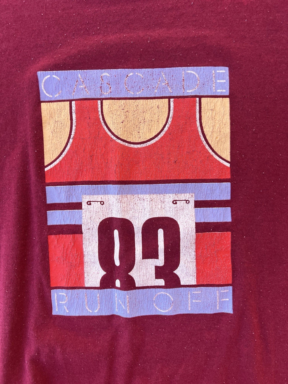 Vintage Nike Shirt Large 1983 Cascade Run Off Oregon Marathon 80s Swoosh Run