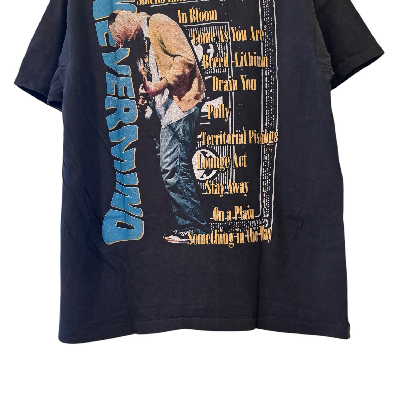 Nirvana 90s Nevermind Grunge Kurt Cobain Band T-shirt Reprint Sz XL
