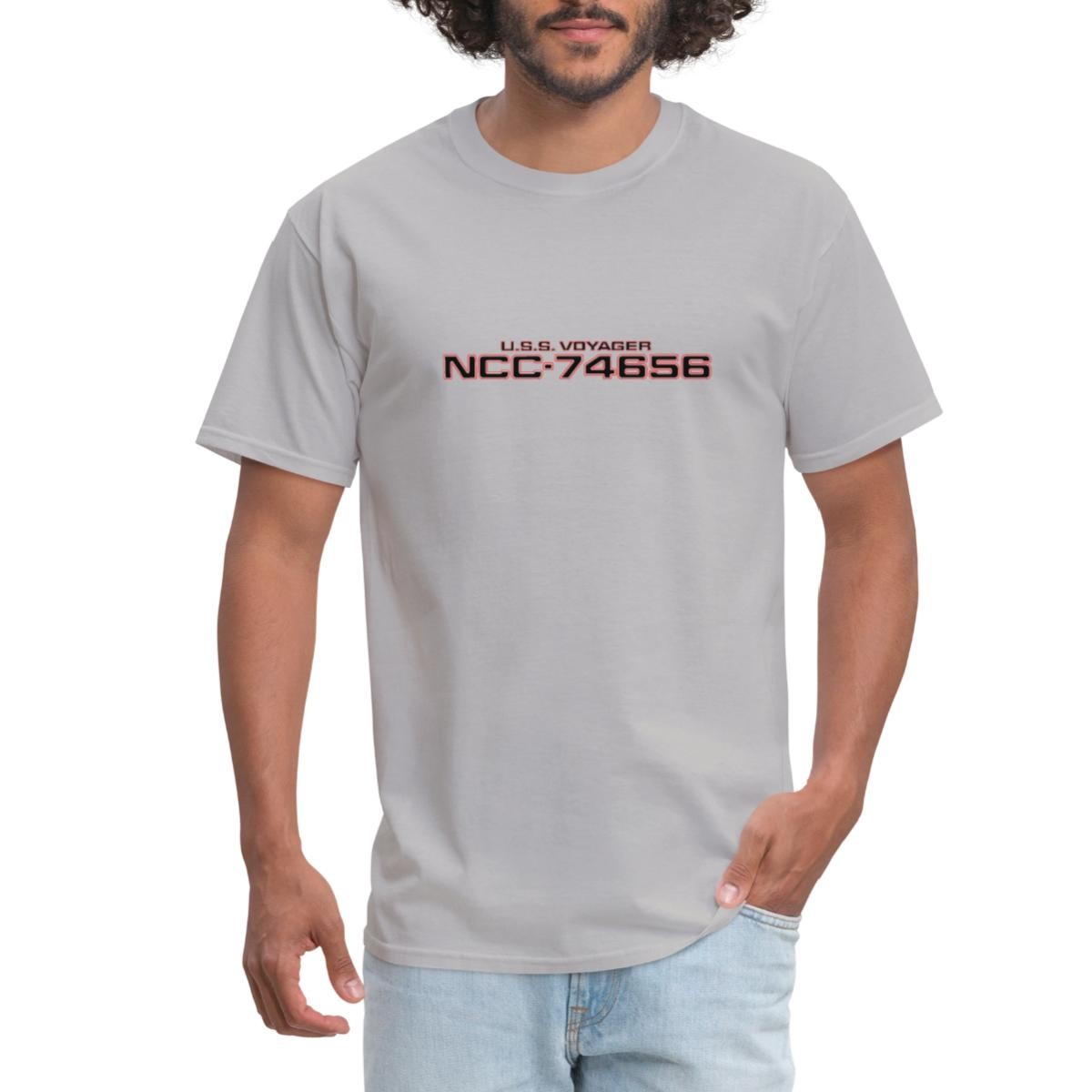 NCC 74656 Voyager Starship Exploration Art Men&rsquo;s T-Shirt