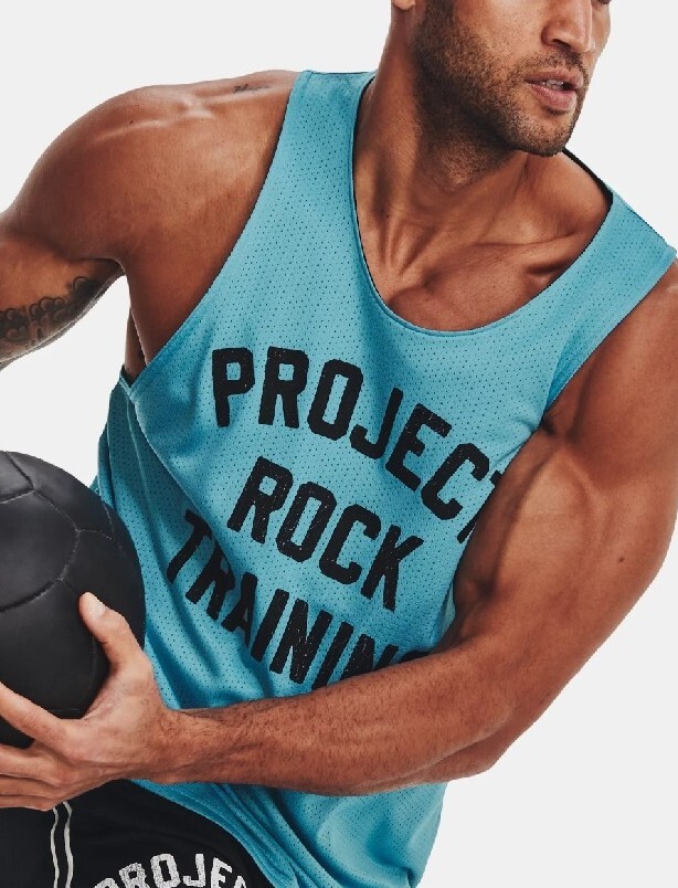 XL Under Armour Men&rsquo;s Project Rock Reversible Mesh Tank 2023 In Hand Sleeveless