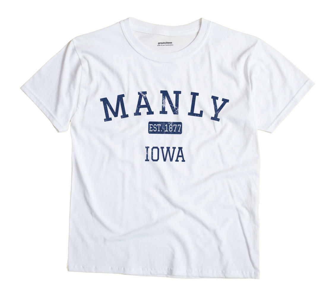 Manly Iowa IA T-Shirt EST