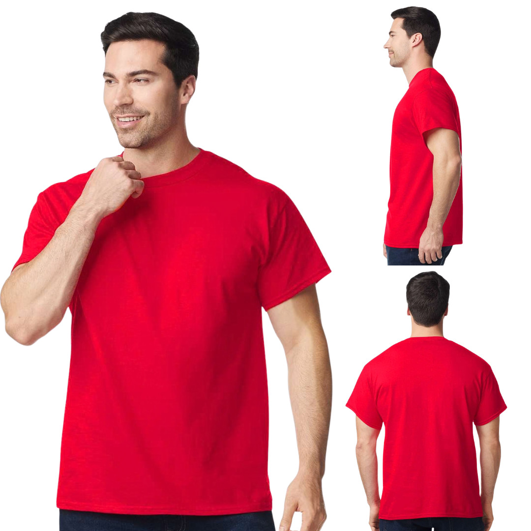 Heavy Cotton Unisex T-Shirt Durable Classic Blank Tee