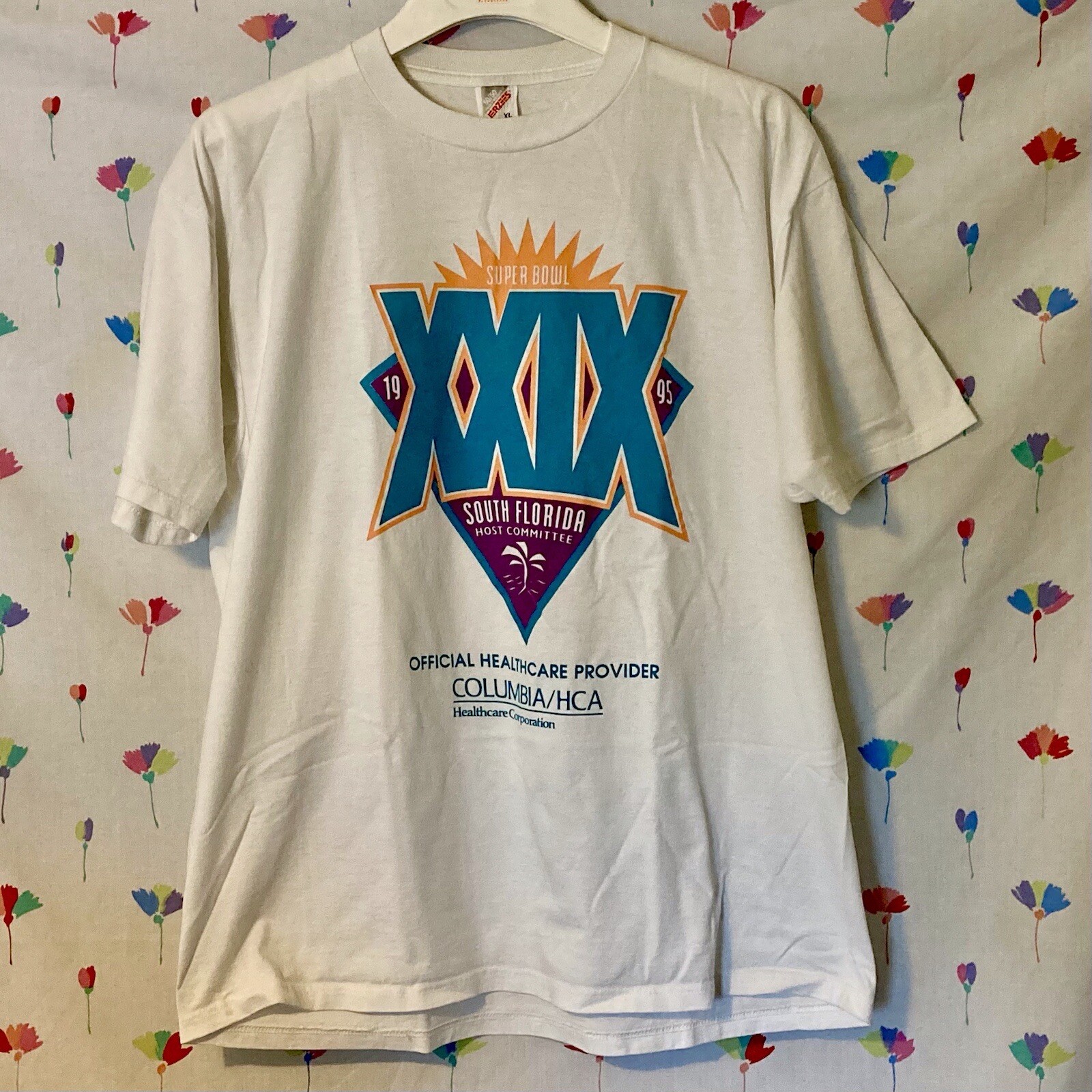 Super Bowl NFL T-Shirt XL- South Florida 1995-Super Bowl 29 – Made In USA-