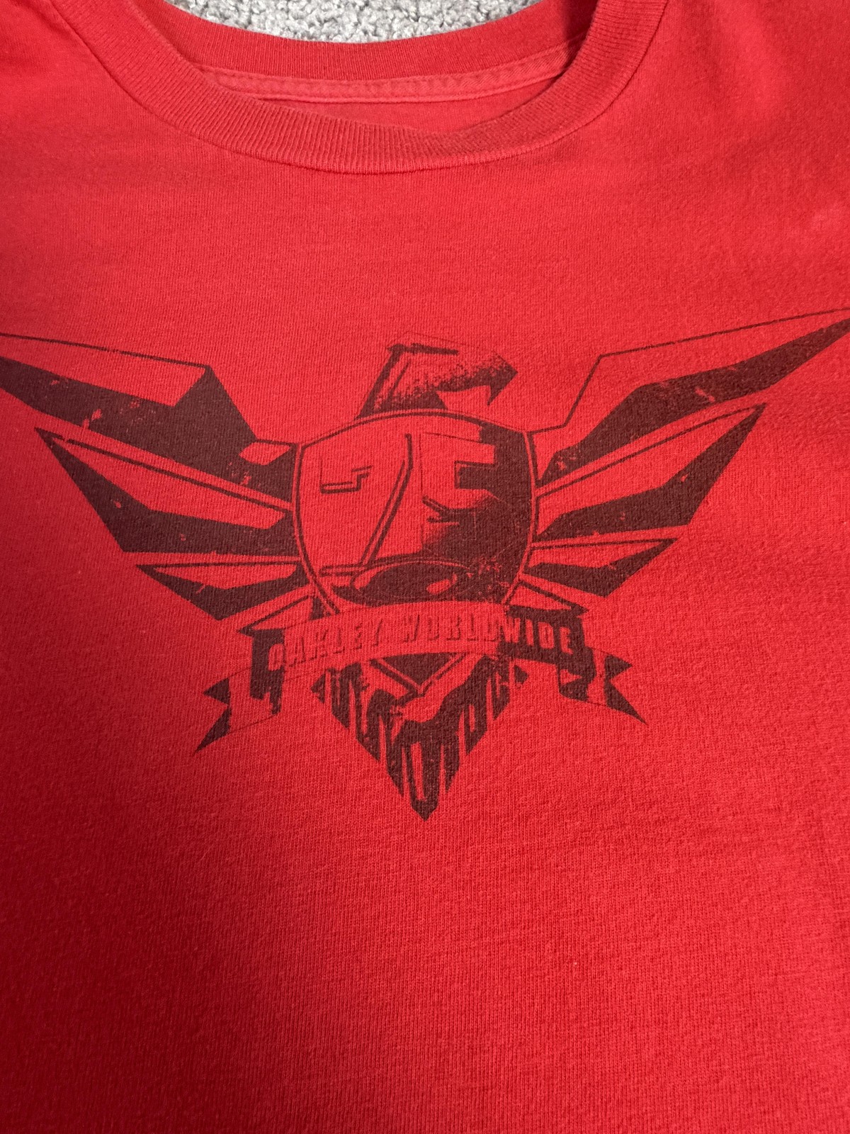 Oakley Shirt Mens XL Red Eagle Graphic Crew Neck Cotton Logo Short Sleevea