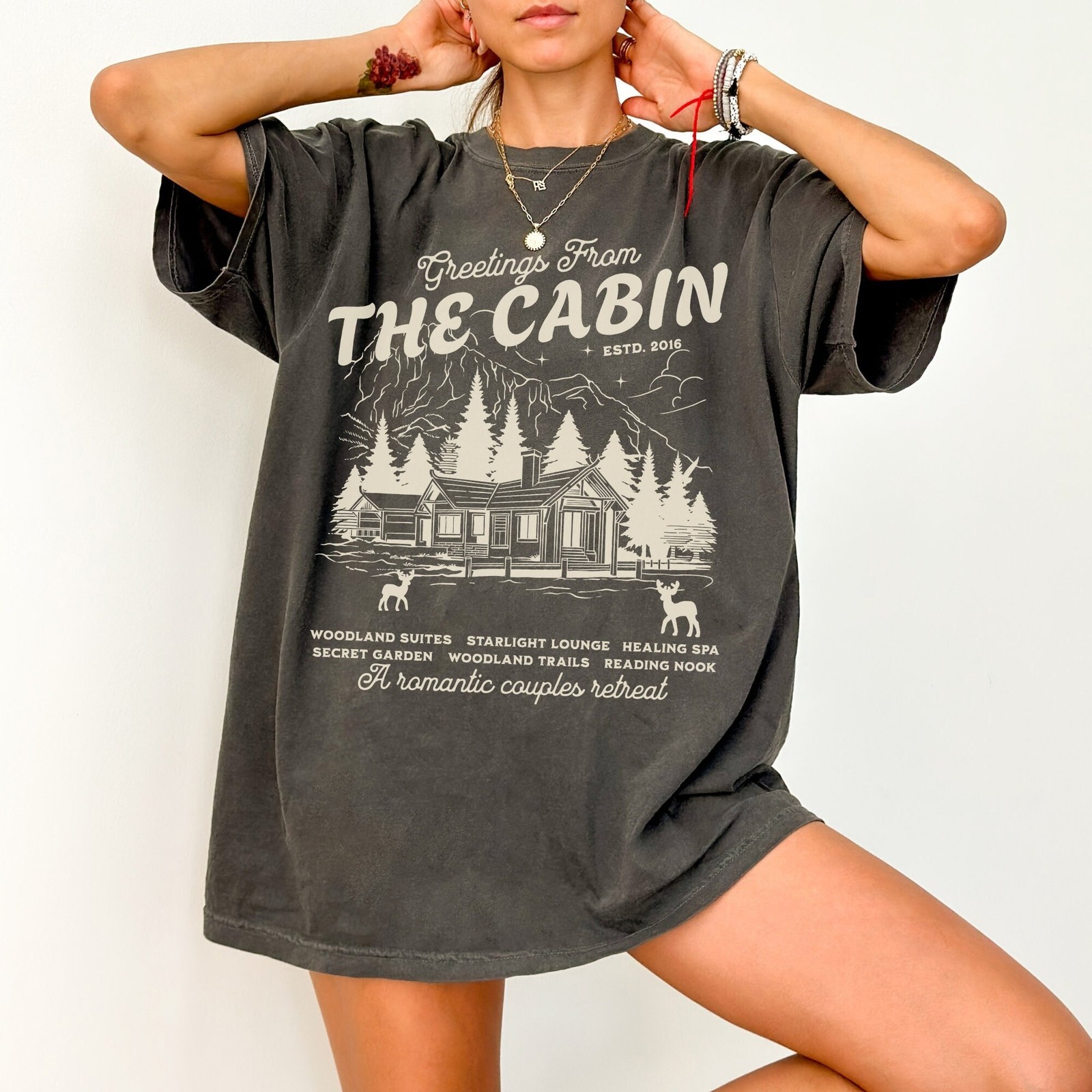 The Cabin Acotar Shirt LICENSED Sarah J Maas Merch Crescent City Merch Rhysand F