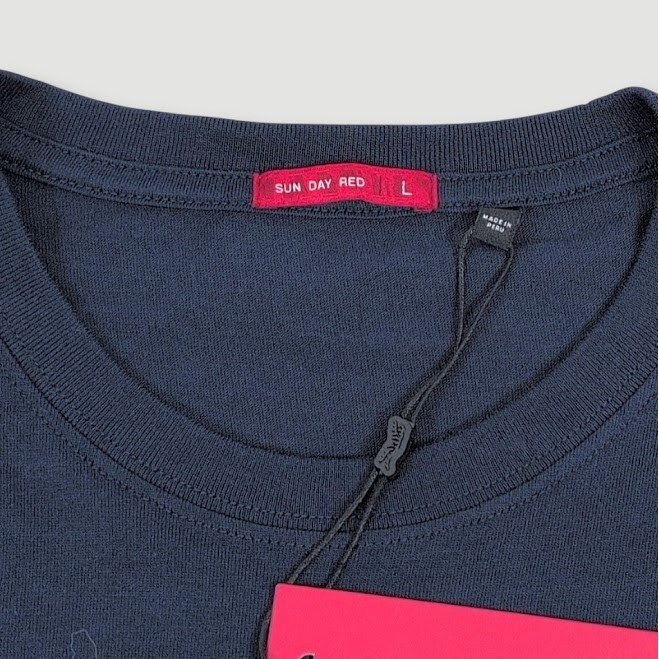 Sun Day Red Long Sleeve Icon T Shirt Men Large Navy Blue Tiger Woods Casual Golf
