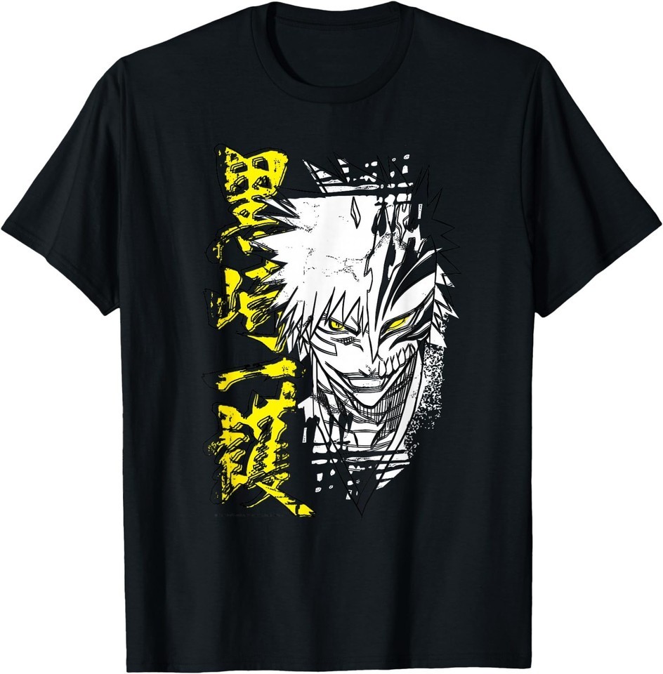 Bleach Ichigo Hollow Outline Sketch Anime T-Shirt